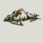 Redwood Mountain Wall Art - Fade-Resistant And Rust-Free Indoor & Outdoor Aluminum Composite Wall Decor - Hanging Wall Art For Living Room And Bedroom Wall Decorations - Medium 30" X 14"