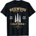 thumbnail image 1 of Redwood National Park Shirt Women Redwood Forest US Nationalpark T-Shirt Black Medium, 1 of 4