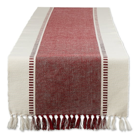 DII Ribbed Dobby Stripe 13x72"Table Runner