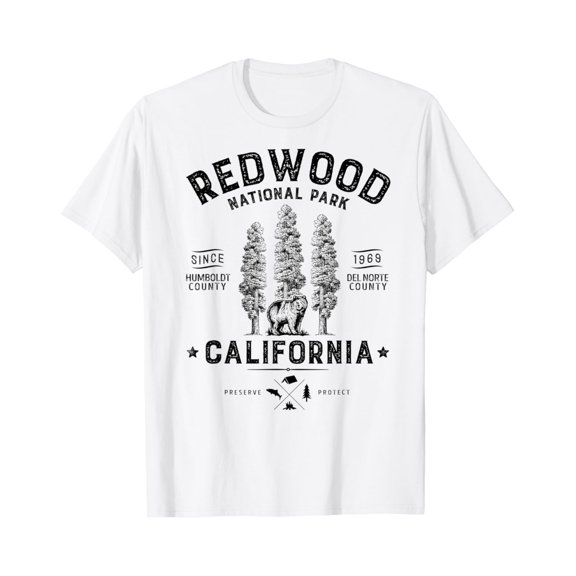 Redwood T Shirt Vintage California Bear Gifts T-Shirt