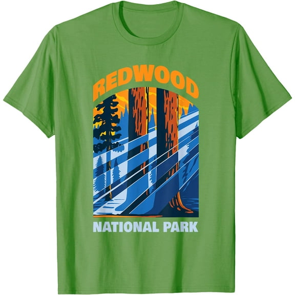 Redwood US National Park California Gift Unisex T-Shirt for Men Women Kids Toddler,Lime Color,Size YS