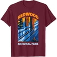 thumbnail image 1 of Redwood US National Park California Gift Unisex T-Shirt for Men Women Kids Toddler,Maroon Color,Size XL, 1 of 5