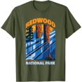 thumbnail image 1 of Redwood US National Park California Gift Unisex T-Shirt for Men Women Kids Toddler,Military Green Color,Size YM, 1 of 5