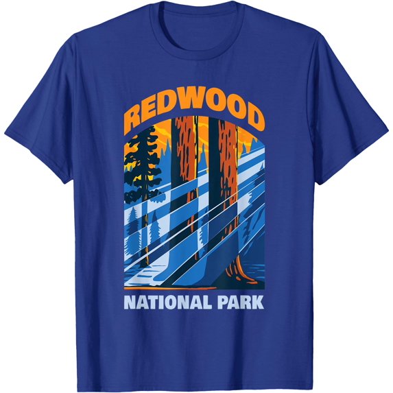 Redwood US National Park California Gift Unisex T-Shirt for Men Women Kids Toddler,Royal Blue Color,Size 3T