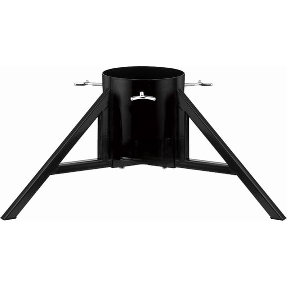 Ree Nest Christmas Tree Stand Base Tree Holder Modern Design for 8.5ft Real Trees Steel Stable for Xmas Tree Decoration Geometric (Medium, Black)