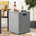 thumbnail image 1 of ReeQuo Propane Tank Cover Table Square Concrete 20lb Tank Storage Box Hideaway for Patio Gray, 1 of 7