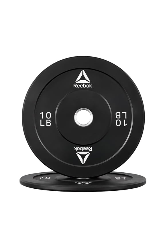 10lb Olympic Rubber Bumper Plates (Set of 2) – Low-Bounce Plates for Strength Training