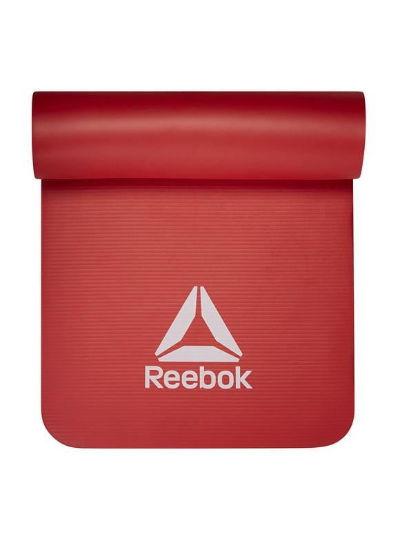 Reebok 15mm Pro Fitness Mat, Extra-Thick Foam, Red