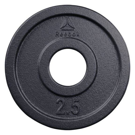 Reebok 2.5lb Olympic Cast Iron Precision Weight Plate for Strength Training