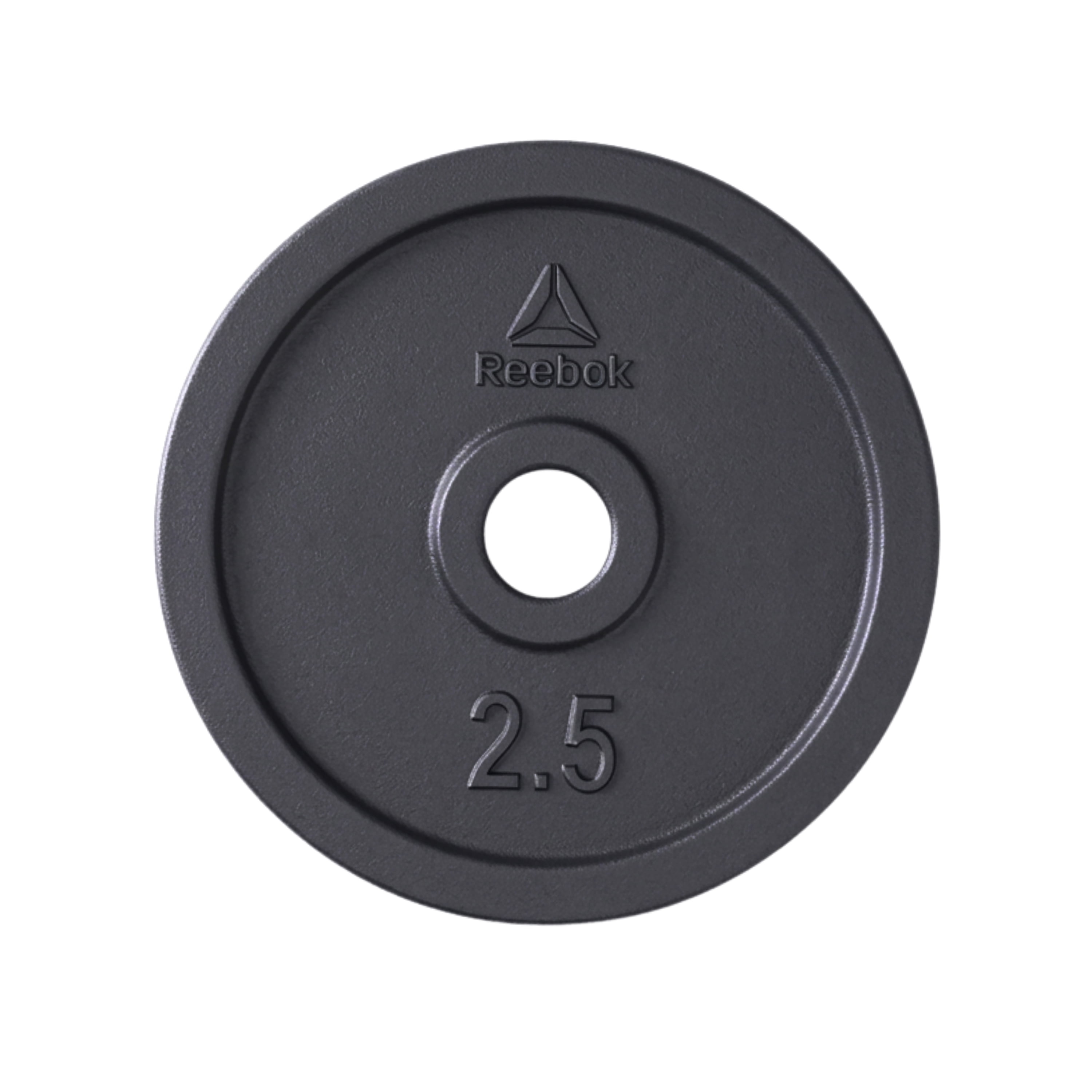Reebok 2.5lb Standard Cast Iron Precision Weight Plate for Strength Training