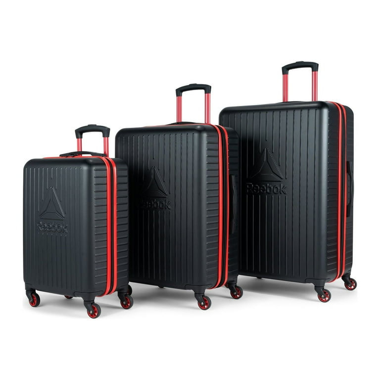 Reebok 3-Piece Hoop Collection Hardside Luggage Set with Spinner