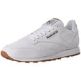 thumbnail image 1 of Reebok 49797 : Men's Classic Leather Fashion Sneaker White/Gum Size 13, 1 of 6