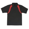 thumbnail image 1 of Reebok 7290 Mens Reebok Playdry Athletic Polo T Shirt, Black & Red - Small, 1 of 1
