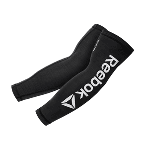 Reebok Adult ActivChill Cooling Compression Anti-Slip Silicone Grip Arm Sleeve, Black, l/xl, 2 pack