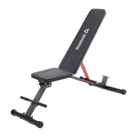 Reebok Adjustable Utility Bench – 600 lb Capacity, 6-Position Adjustment, Heavy-Duty Steel