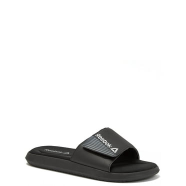 Reebok Adult Men's Memory Foam Slide Sandals with Adjustable Strap