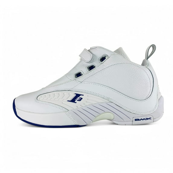 Reebok Answer IV Free Agency White Team Purple Men's Shoes Sneakers 100033884, Men's U.S. Shoe Size 10