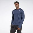 thumbnail image 1 of Reebok Apparel  Men's Train Long Sleeve Tech Tee Reebok Training App Men Blue , M/M Reg US, 1 of 6