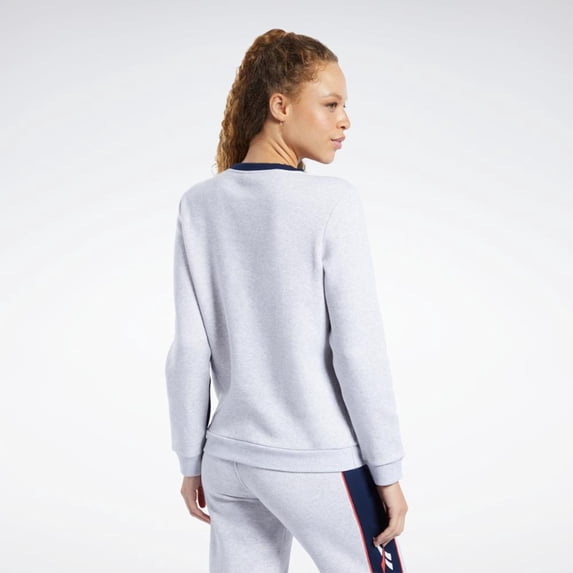 Reebok Apparel Women's Cl F Linear Crew Reebok Classics App Women Grey , Xltg Reg US