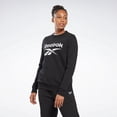thumbnail image 1 of Reebok Apparel  Women's Reebok Id Big Logo Fleece Crew Reebok Training App Women Black , S/P Reg US, 1 of 2
