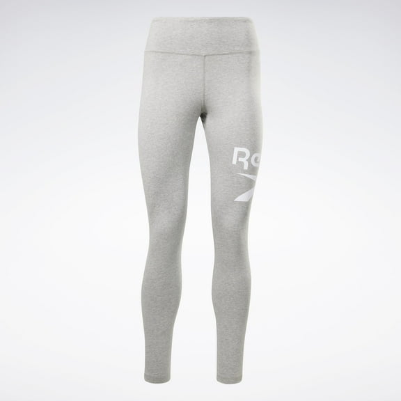 Reebok Apparel  Women's Reebok Identity Big Logo Cotton Legging Reebok Training App Women Mgreyh/White/White , Xstp Reg US