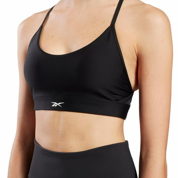 Reebok Apparel  Women's Reebok Lux Strappy Sports Bra Reebok Training App Women Black , Xstp Reg US