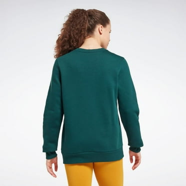 Reebok Apparel  Women's Ri Bl Fleece Crew Reebok Training App Women Green , Xstp Reg US