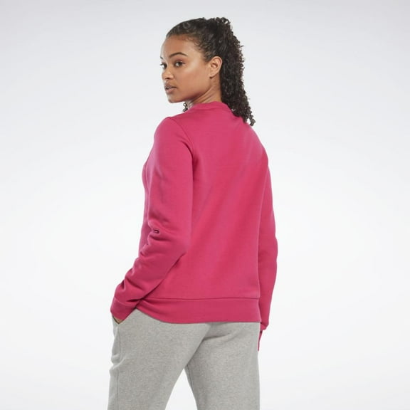 Reebok Apparel  Women's Ri Bl Fleece Crew Reebok Training App Women Pink , Xstp Reg US