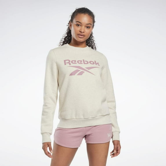 Reebok Apparel Women's Ri Bl Fleece Crew Reebok Training App Women White , M/M Reg US