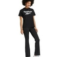 thumbnail image 1 of Reebok Womens Athletic Embellished T-Shirt, Black, X-Large, 1 of 2