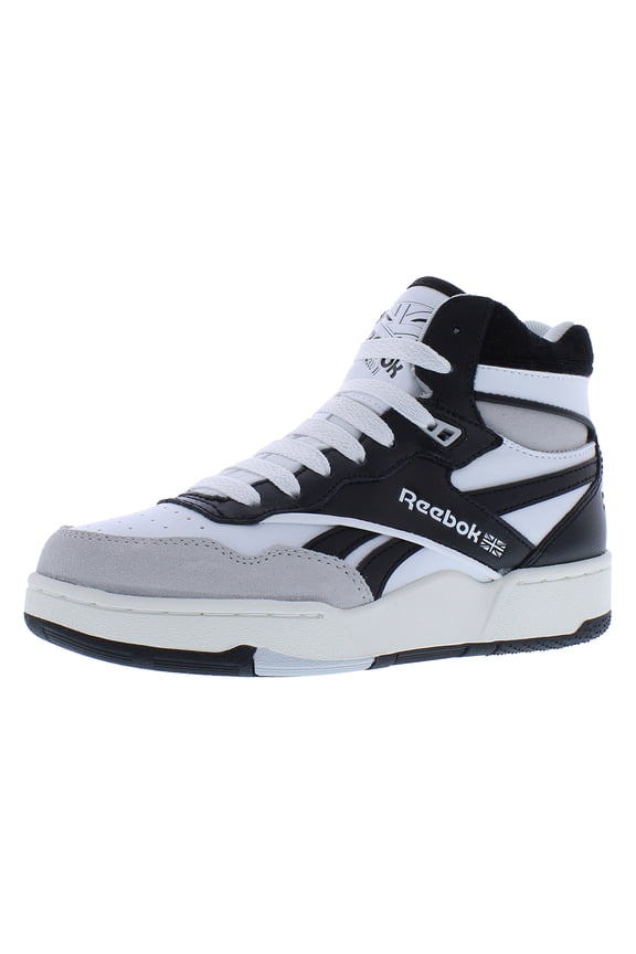 BB 4000 II Mid PS Boys Shoes Size 2, Color: Footwear White/Black/Pure Grey 2