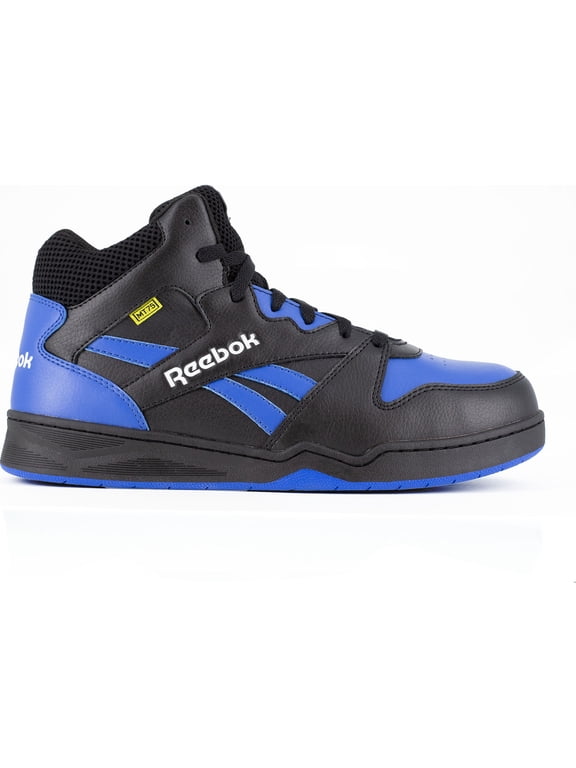 BB4500 Work Men's Internal Met Composite Toe Electrical Hazard High Top Work Sneaker, Black Blue, Size 7(M)
