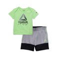 thumbnail image 1 of Reebok Baby Boy Short Sleeve T-Shirt and Shorts, 2-Piece Outfit Set, Sizes 0/3 -24 Months, 1 of 6