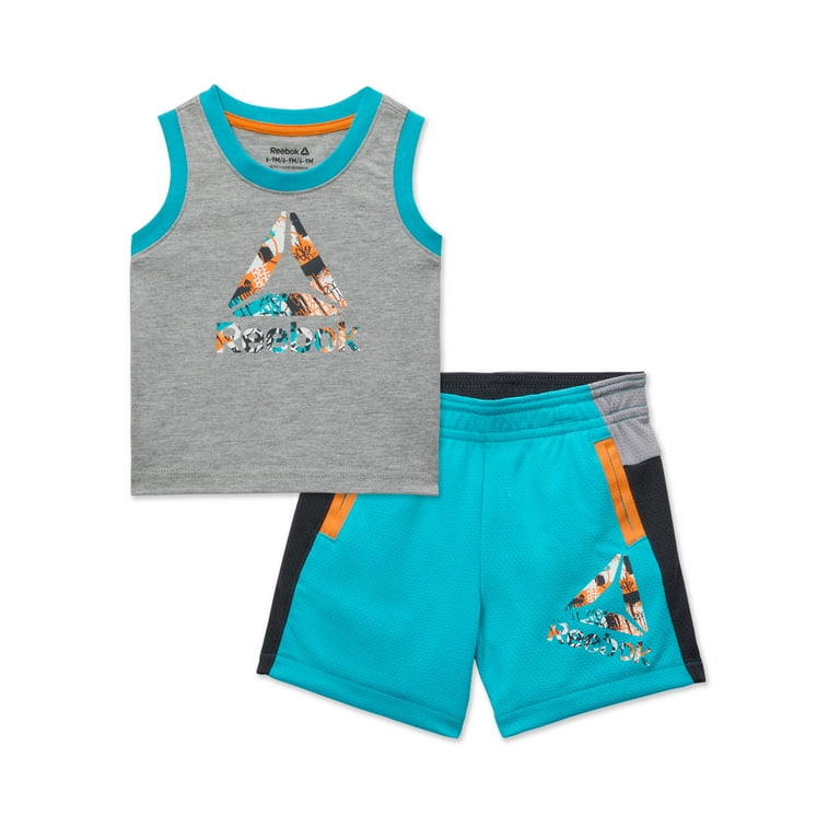 Reebok Baby Top and Shorts, 2-Piece Outfit Set, Sizes 0/3-24 - Walmart.com