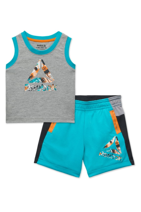 Baby Boy Tank Top and Shorts, 2-Piece Outfit Set, Sizes 0/3-24 Months
