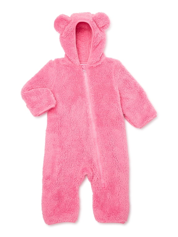 Baby Fleece Pram Suit, Sizes 0-12M