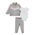thumbnail image 1 of Reebok Baby and Toddler Jacket, Bodysuit and Jogger Pant Set, 3 Piece, Sizes 0/3-24 Months, 1 of 8