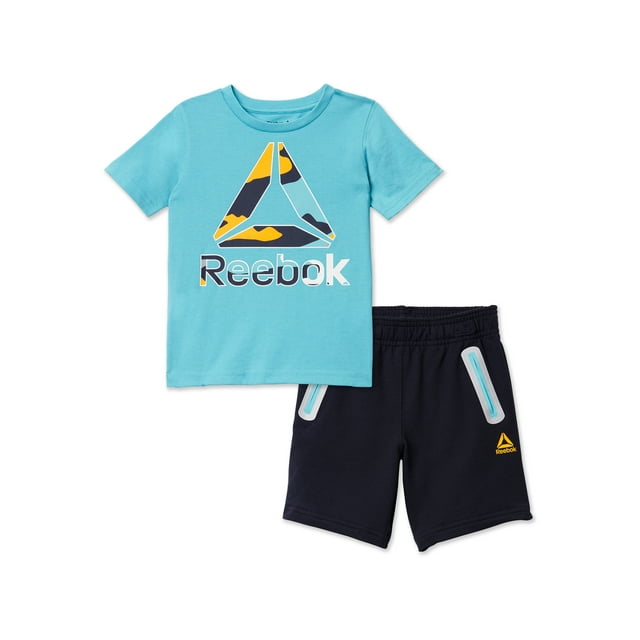 Reebok Baby and Toddler Boy Active Graphic TShirt and Short Outfit Set
