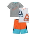 thumbnail image 1 of Reebok Baby and Toddler Boy T-Shirt, Muscle Tank, and Shorts Outfit Set, 3-Piece, Sizes 12M-5T, 1 of 8