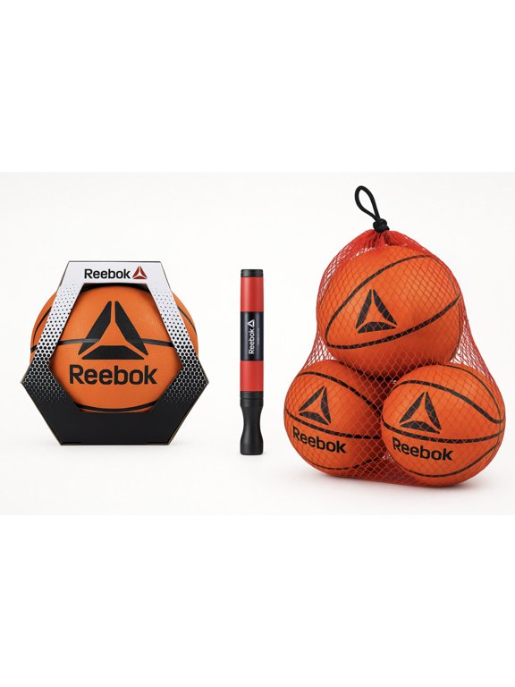 Basketball Set – Outdoor Sports Equipment Kit with Size 7 Rubber Basketball, Dual-Action Hand Pump with Mesh Ball Bag
