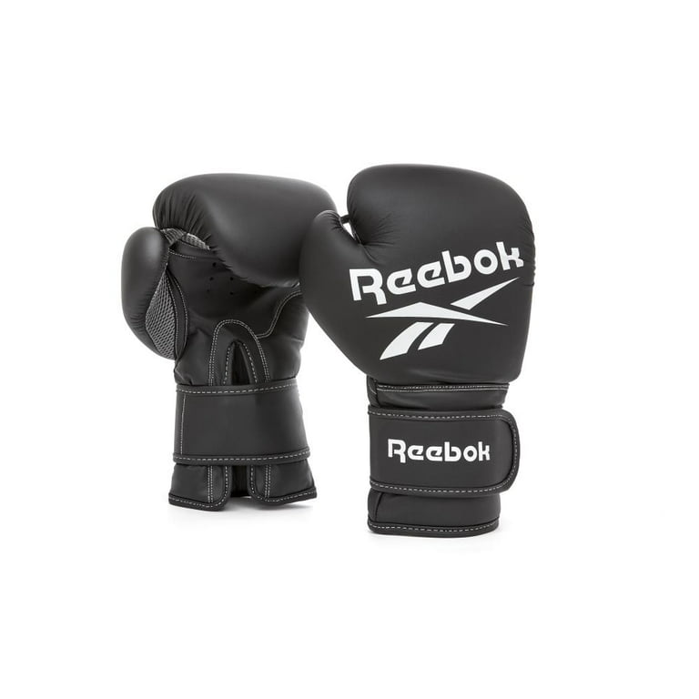 Boomgaard radium Fraude Reebok Boxing Gloves, 12oz Weight, Black, One Size, Adjustable Strap -  Walmart.com