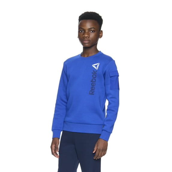 Reebok Boy's Athletic Fleece Crewneck Sweatshirt, Sizes 4-18