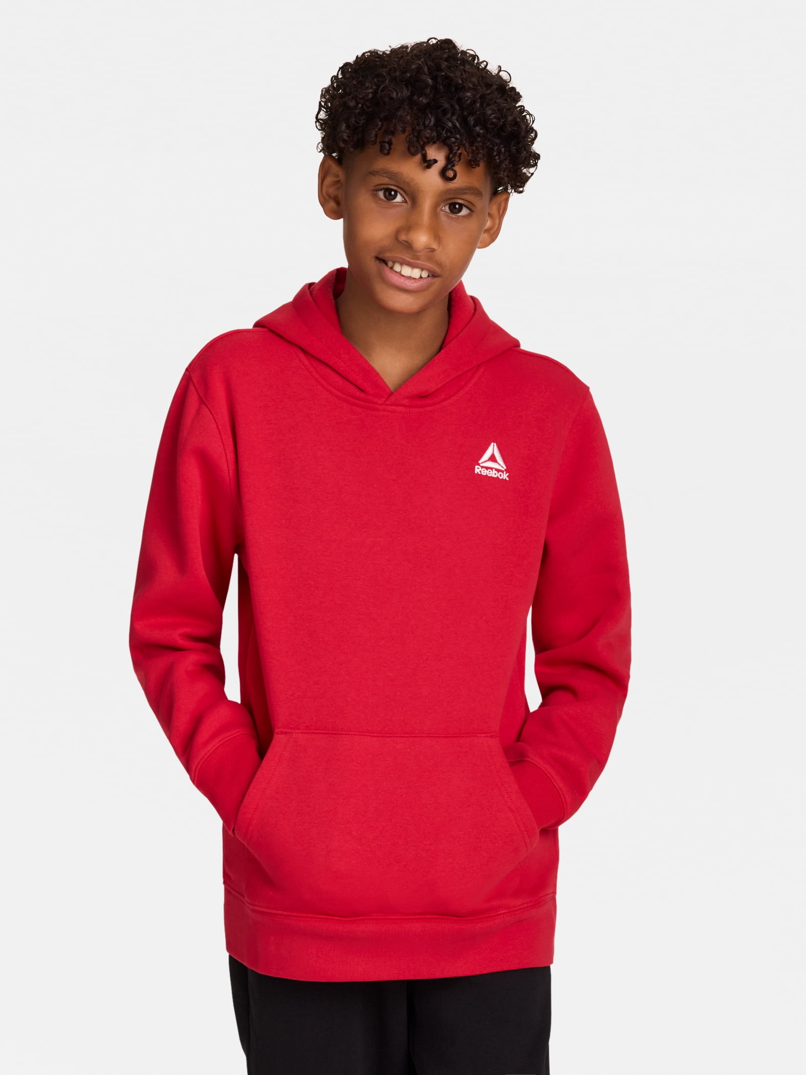 Reebok Boy's Athletic Game Day Fleece Pullover Hoodie, Sizes 4-18