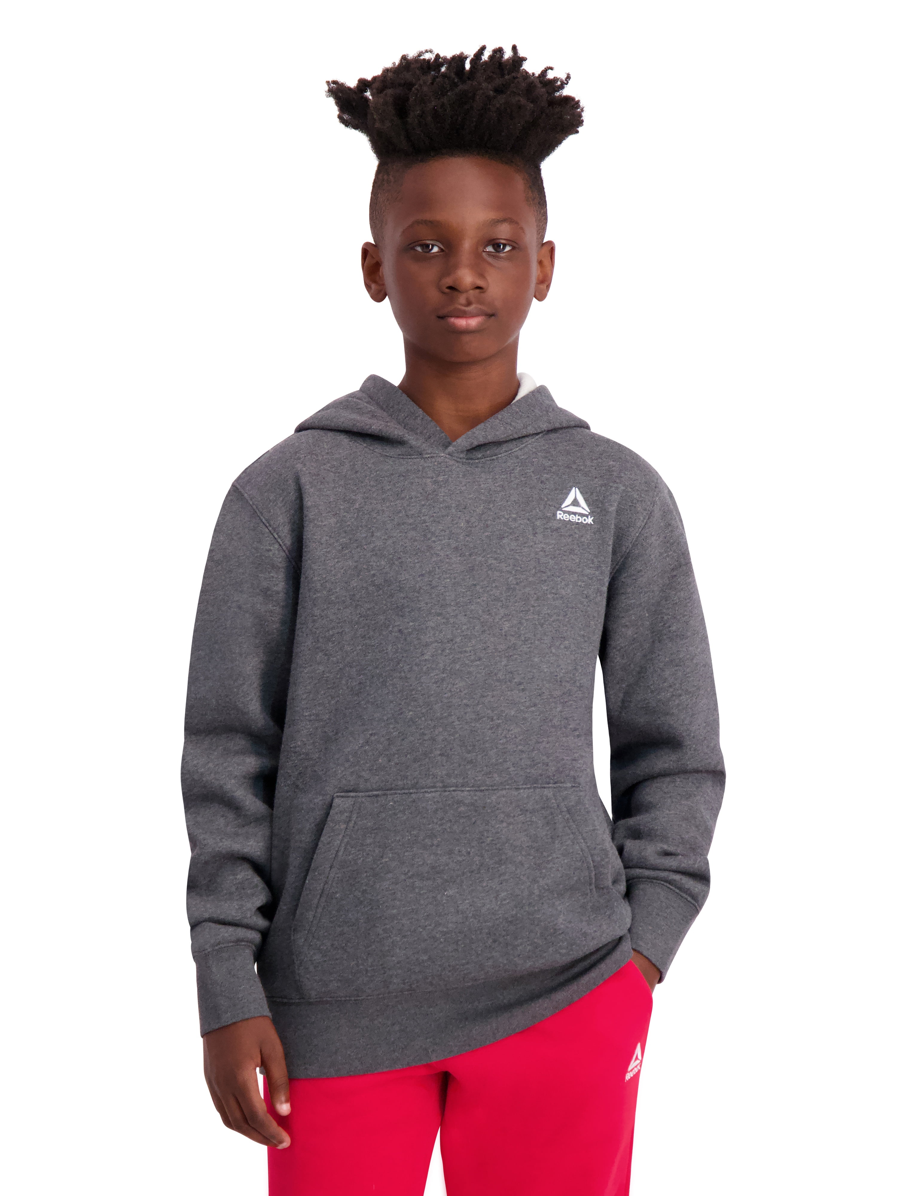 Reebok Boy's Athletic Game Day Fleece Pullover Hoodie, Sizes 4-18
