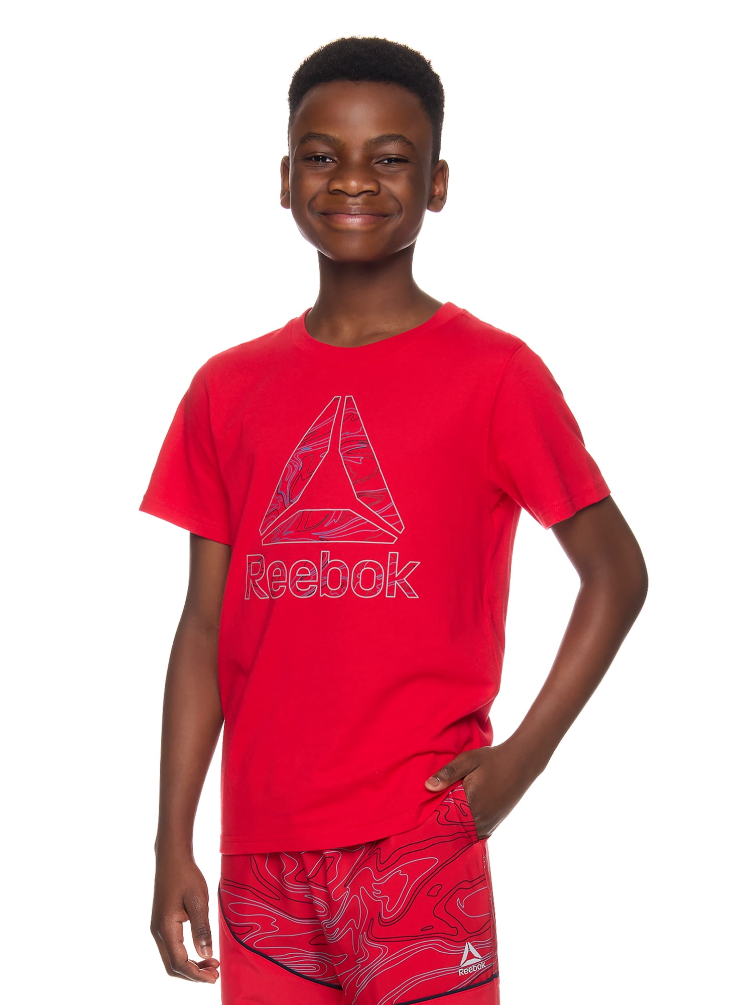 Boy Printed Oversized Tee With Rubber Tag - SB2601008