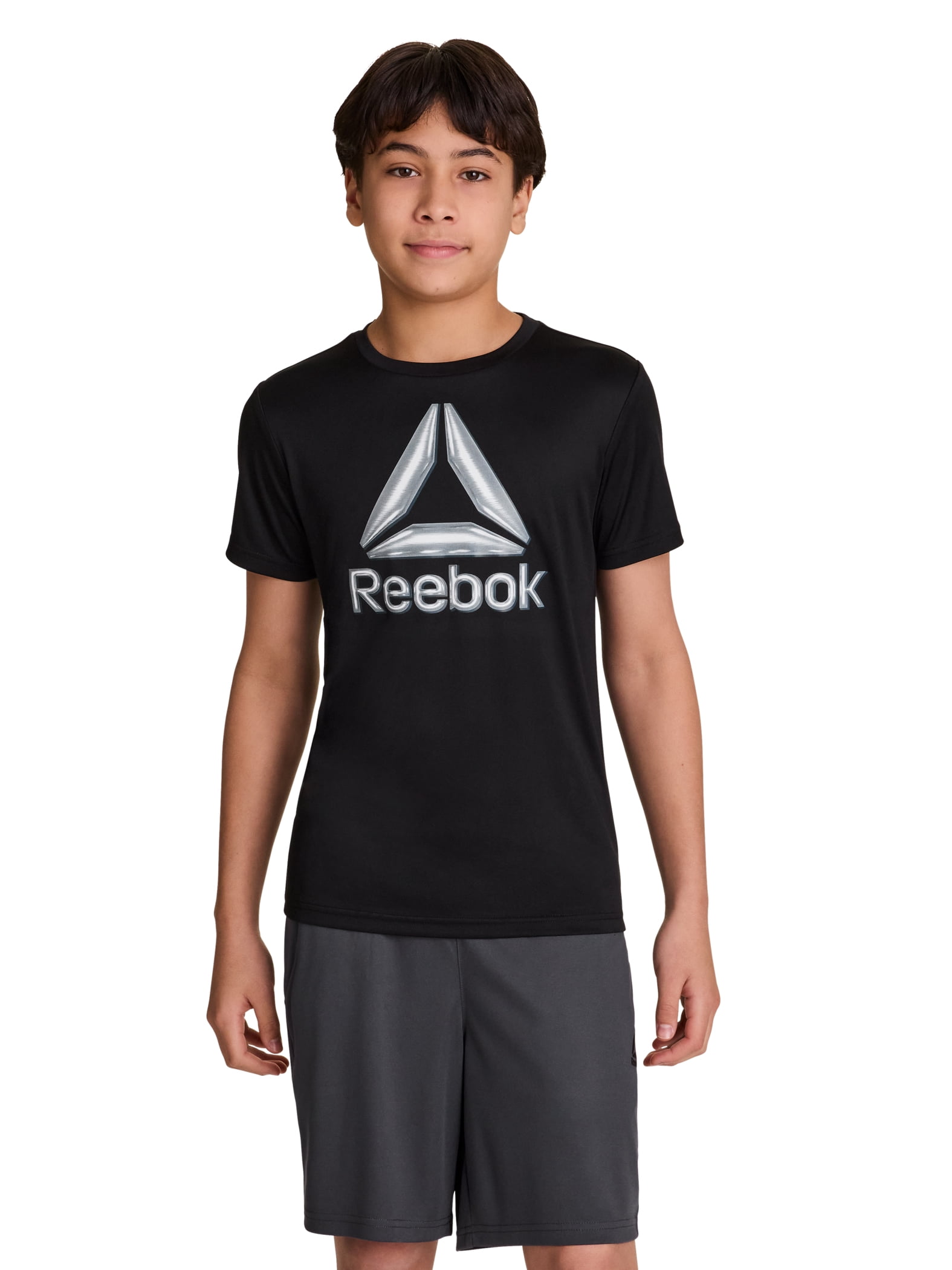 Reebok Boy's Athletic Short Sleeve T-Shirt & Short, 2-Piece Set, Sizes 4-18