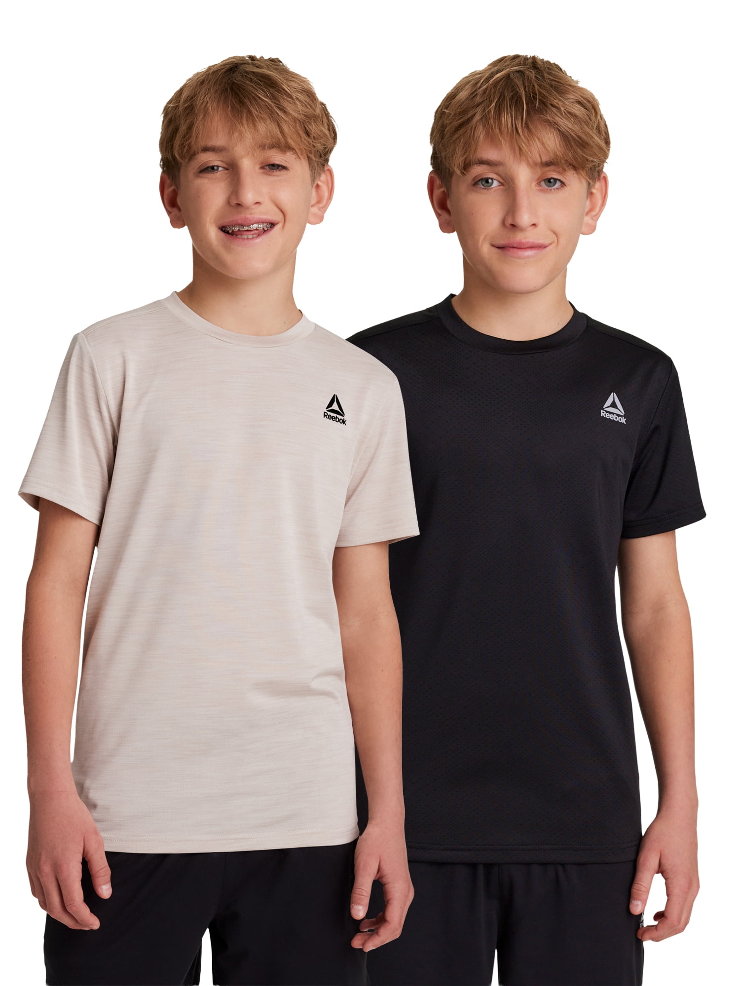 Reebok Boy's Athletic Stride 2-Pack Performance T-Shirt, Sizes 4-18