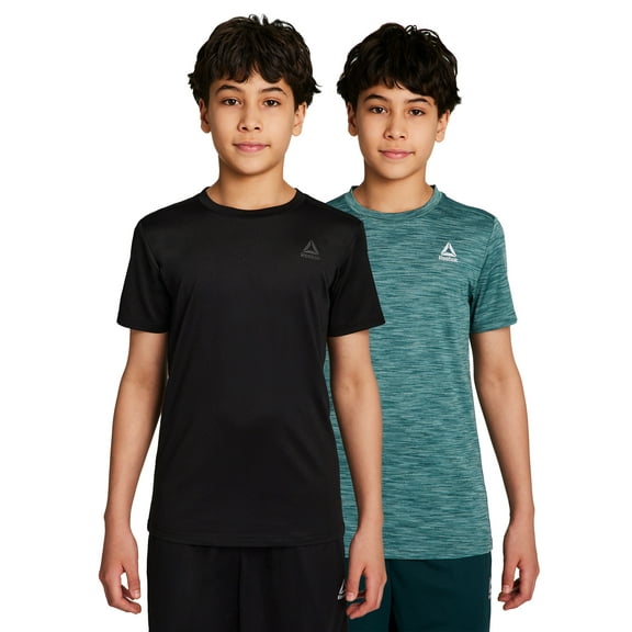 Reebok Boy's Athletic Stride 2-Pack Performance T-Shirt, Sizes 4-18