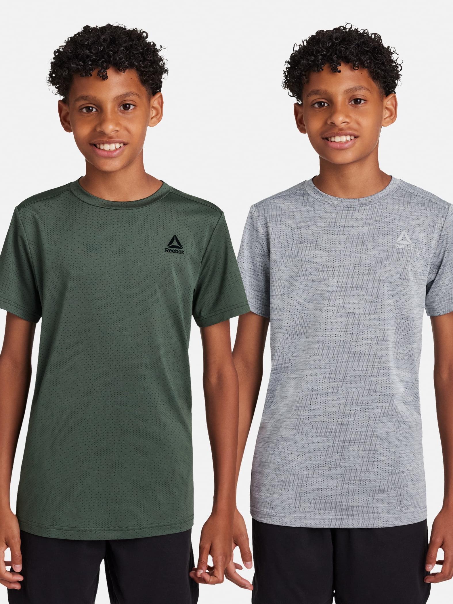 Reebok Boy's Athletic Stride 2-Pack Performance T-Shirt, Sizes 4-18