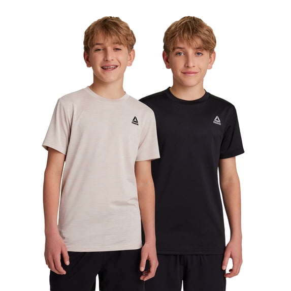 Reebok Boy's Athletic Stride 2-Pack Performance T-Shirt, Sizes 4-18